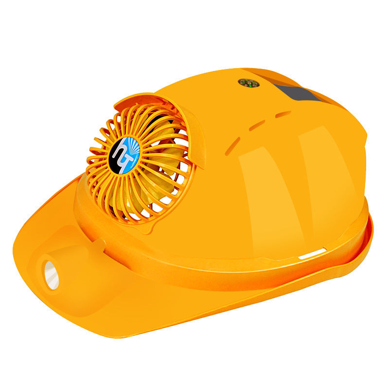 Solar Hat For Construction Site With Fan Air Conditioner Hat