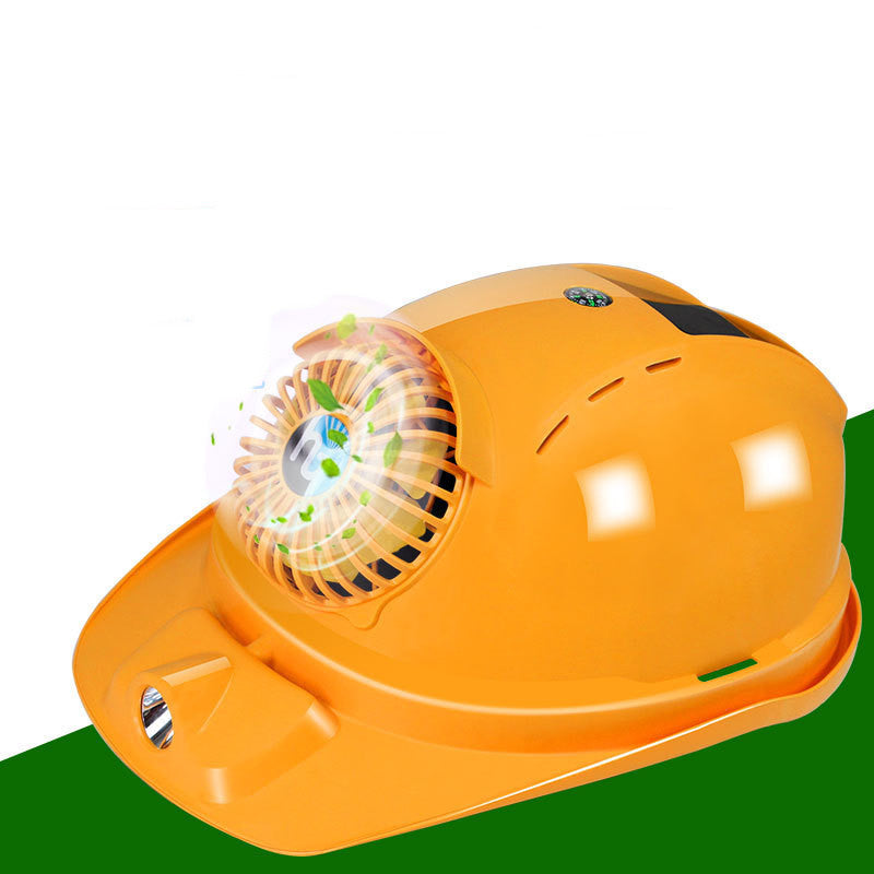 Solar Hat For Construction Site With Fan Air Conditioner Hat