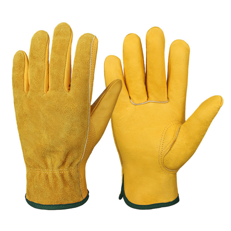 Breathable, Non-slip, Wear-resistant Construction Site Welder Protective Work Gloves